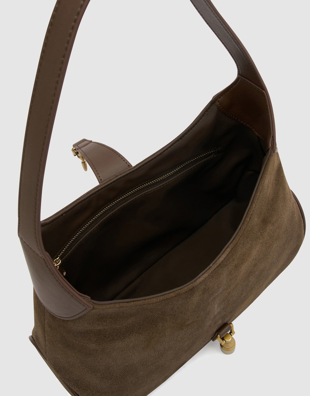 Nakedvice - The Amber Cocoa Suede Bag