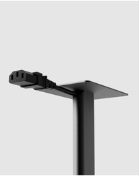 iWorld - Kanto SPH Universal Height Adjustable Bookshelf Speaker Stands - Black, Pair