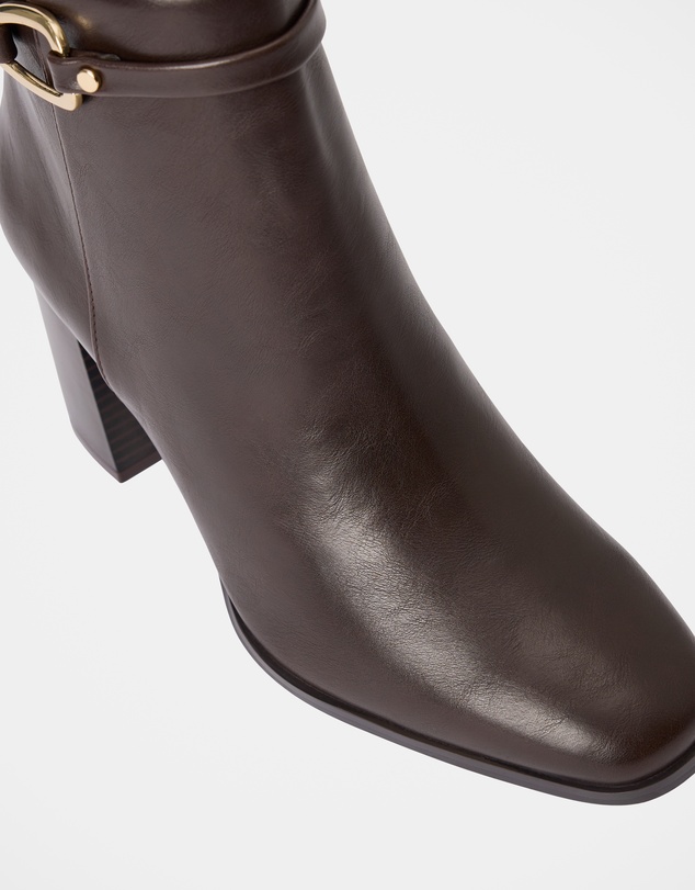 Forever New - Rosanna Hardware Trim Heeled Ankle Boots