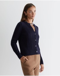 Sportscraft - Cable Merino Cotton Cardigan