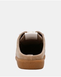 Steve Madden - Augustina Taupe/White Sneakers