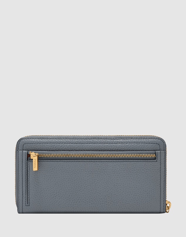 Fossil - Logan Blue Zip Clutch