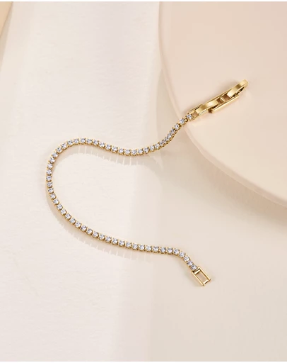 Mestige - Olivia Bracelet embellished with crystals by Swarovski® - 18K Gold Plated