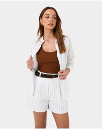 Forcast - Alexandra Woven Leather Belt