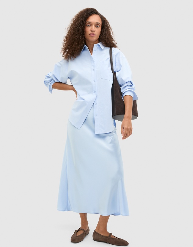 Seed Heritage - Satin Maxi Bias Skirt