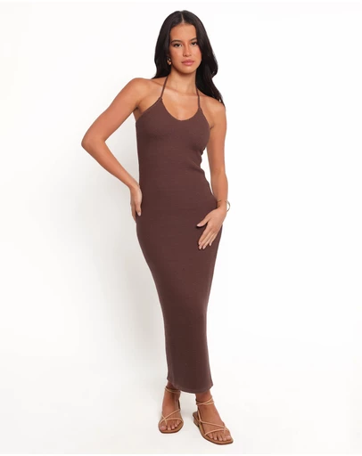 Petal & Pup - Darya Midi Dress - Cocoa