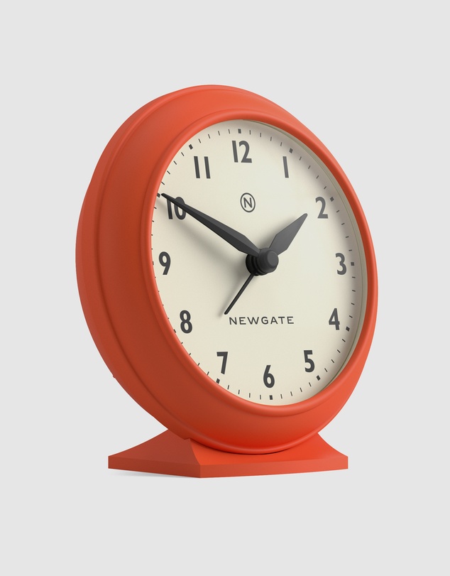 Newgate - Newgate Pacific Mantel Clock-Pumpkin Orange