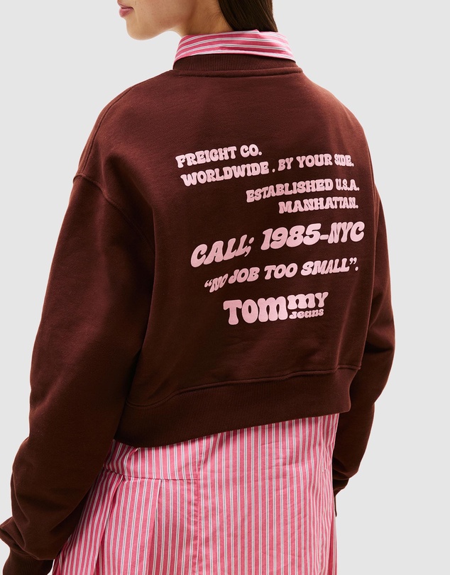 Tommy Jeans - Relax Crop TJ Bubble Crew Sweat