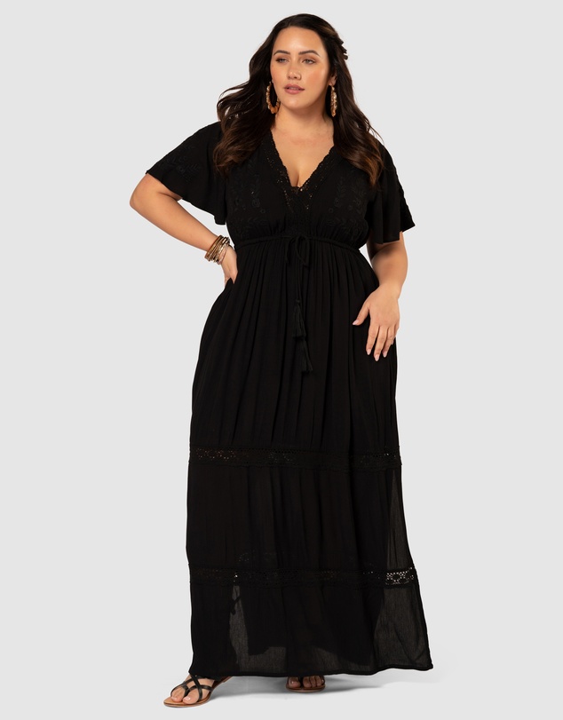 The Poetic Gypsy - Floating Clouds Maxi Dress