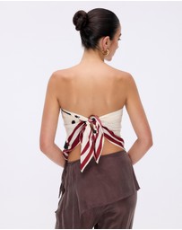 Minima Esenciales - Isla Print Scarf Top