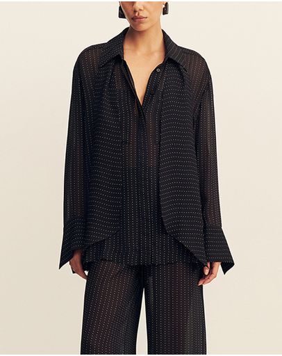 Black Polka Stripe