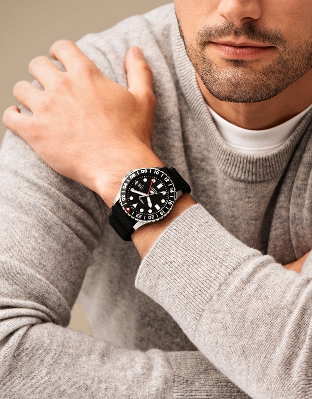 Fossil - Fossil Blue Black Analogue Watch