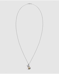 Elli Jewelry - Necklace Angel Garnet 925 Sterling Silver