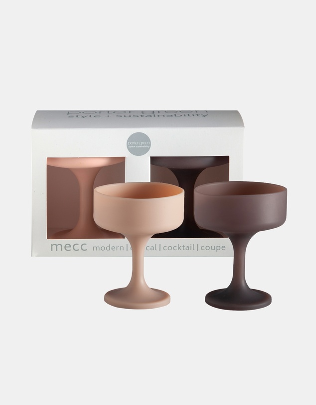 porter green - mecc | silicone unbreakable cocktail glasses