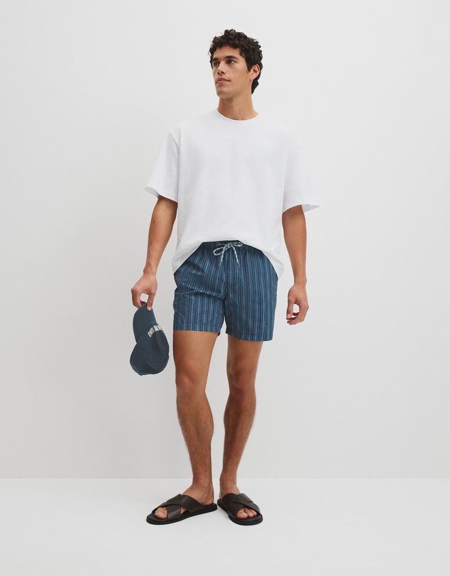 Country Road - Stripe Print Swim Short