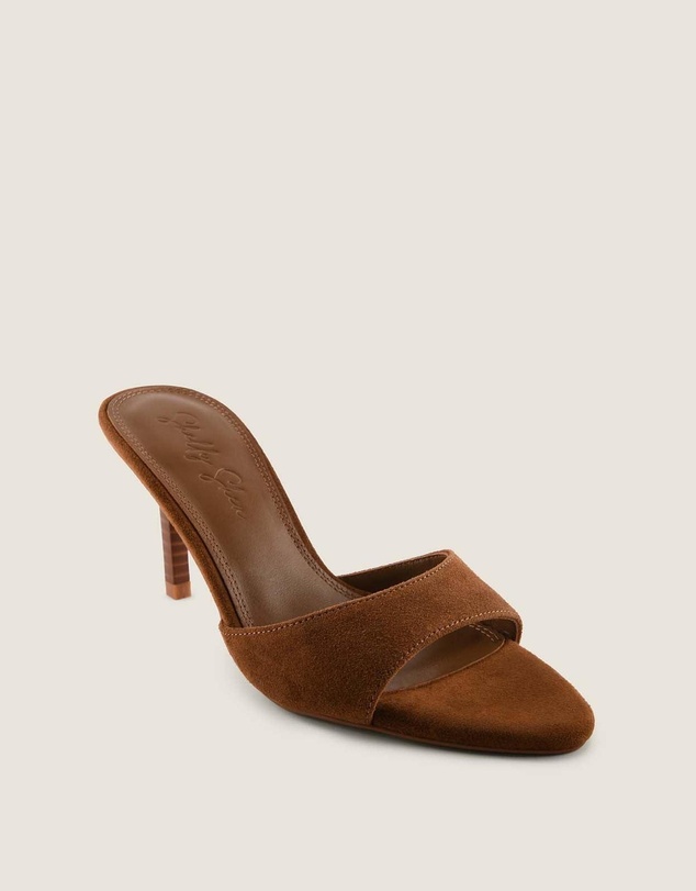 Shelly Shen - Addison High Sandals Tan Suede