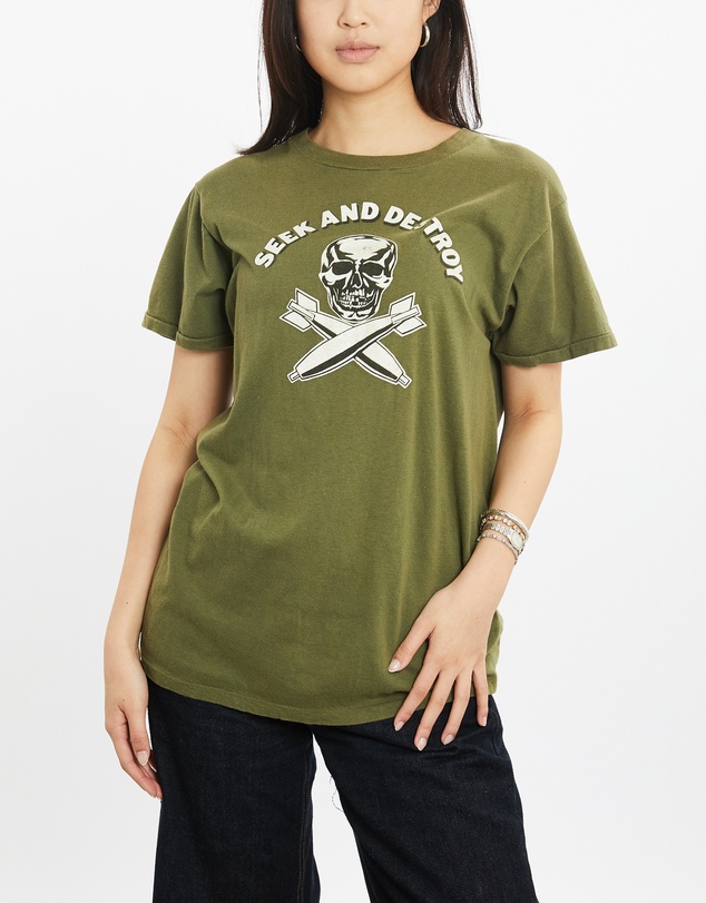 Vintage by The Real Deal - Pre Loved - Vintage 80s 'Seek And Destroy' Tee