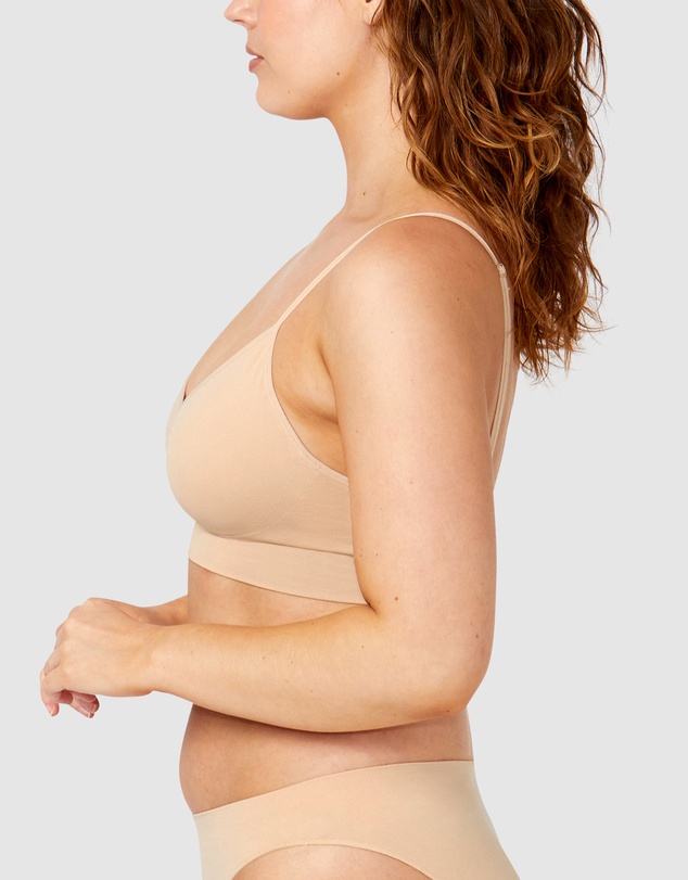 Ambra - 2 Pack Bare Essentials Recycled Nylon Padded Wirefree Bra