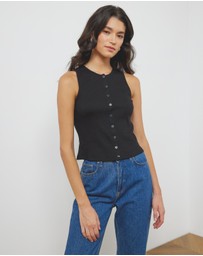 Atmos&Here - Serena Button Front Tank