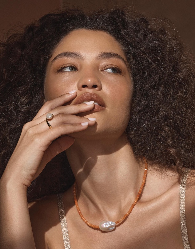Amber Sceats - Toledo Necklace in Coral