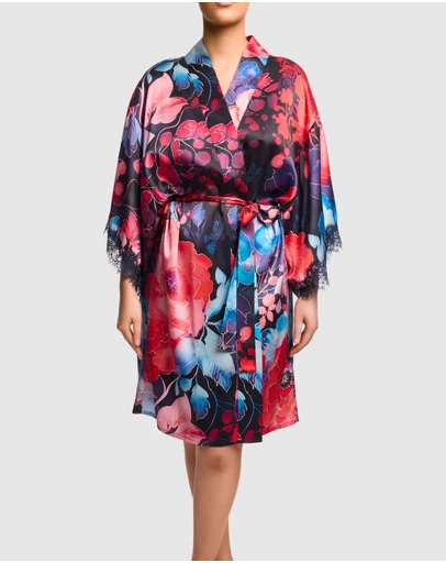 Sainted Sisters - Scarlett Silk Kimono