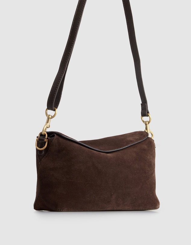 Evity - Clara Suede Leather Grab Bag