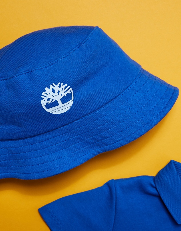Timberland - Short Sleeve All-in-One and Bucket Hat Set - Babies