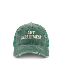 THE TALES - Destroyed Art Department Green Trucker Cap