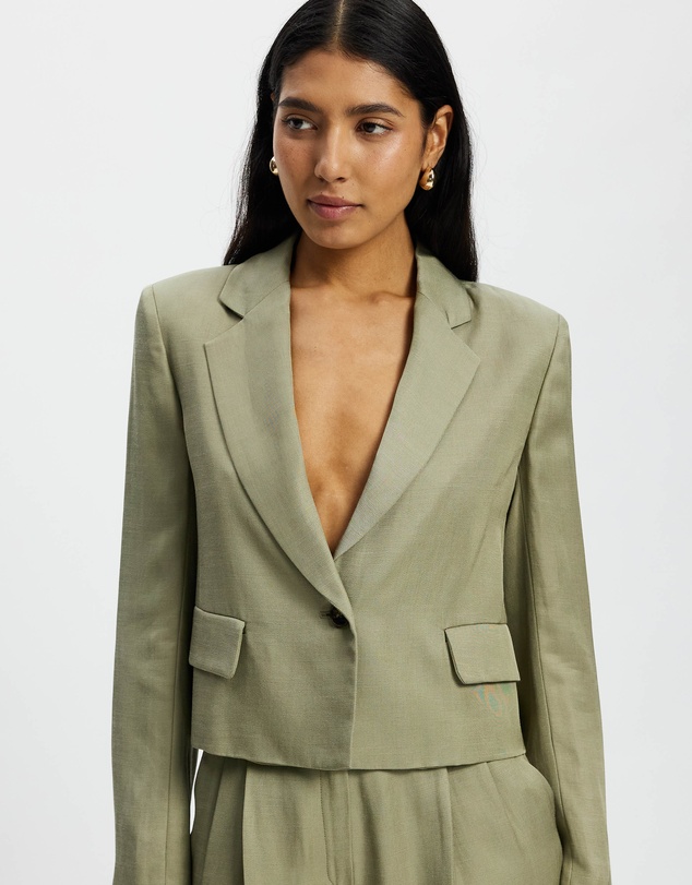 Emme - SALVIA CROPPED BLAZER