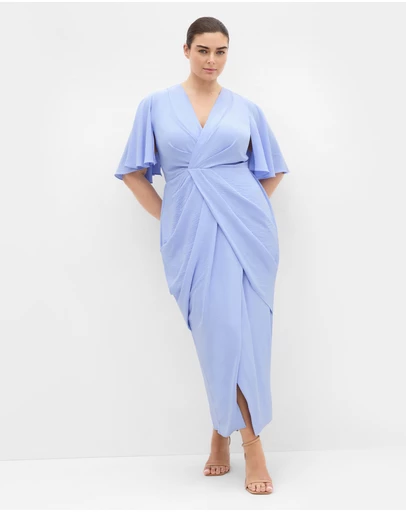 City Chic - Braelynn Drape Maxi Dress