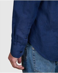 Abelard - Two-Tone Linen Classic Fit Shirt