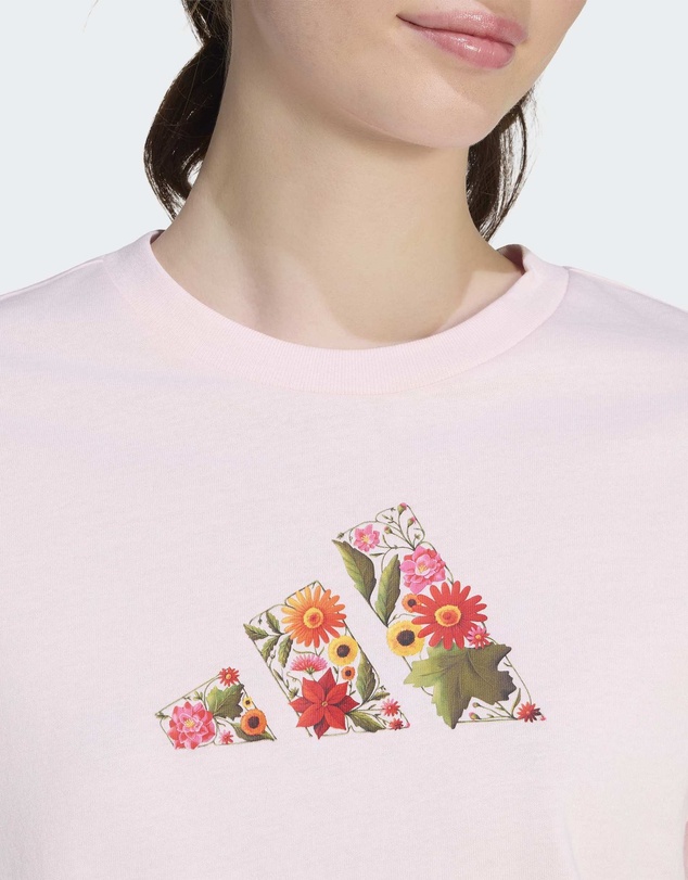 adidas Sportswear - FLORAL REGULAR GRAPHIC T-SHIRT Womens
