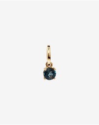 Michael Hill - Round London Blue Topaz Birthstone Pendant in 10kt Yellow Gold