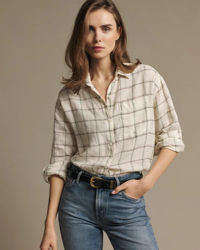 R.M.Williams - Hopeland Linen Check Shirt