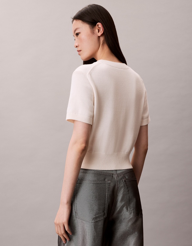 Calvin Klein Jeans - Monologo Cropped Jumper
