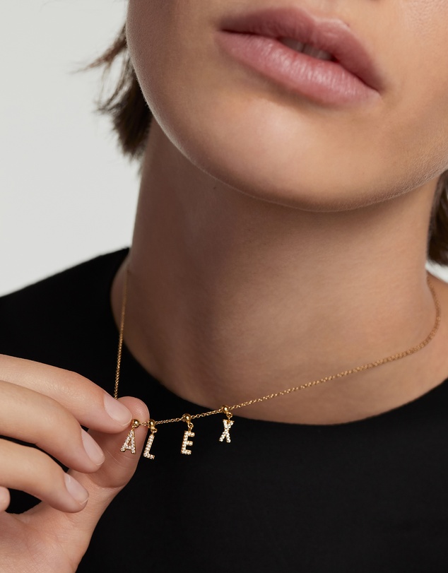 PDPAOLA - Charm Necklace Letter Charm