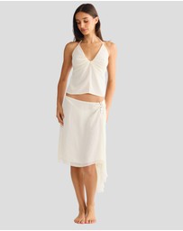 Vacay Swimwear - Aurelia Skirt Off-White
