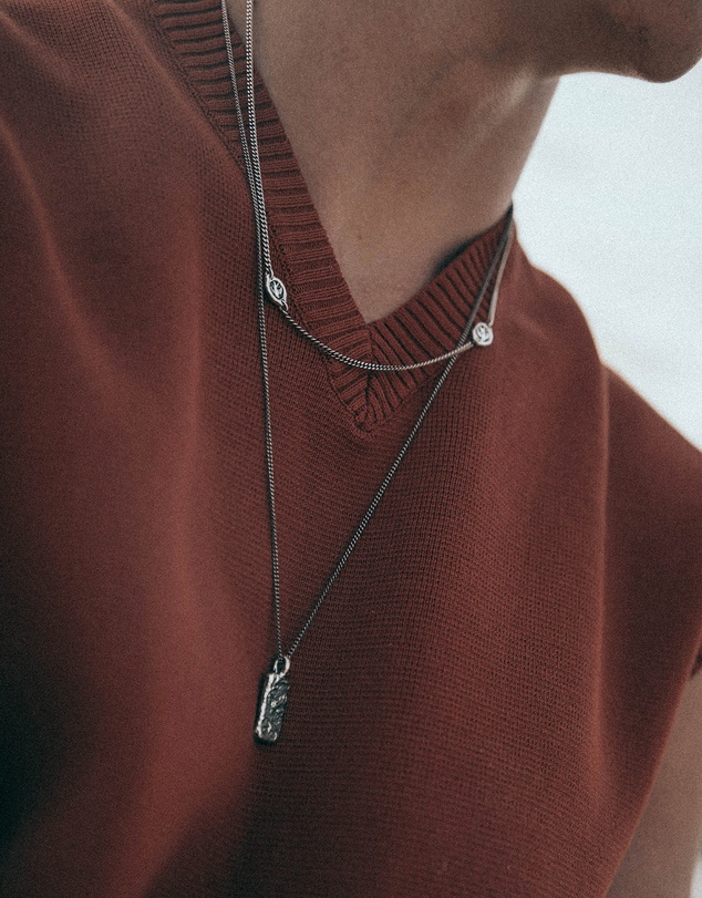 Haze & Glory - ICONIC EXCLUSIVE - Swallow Necklace in Oxidised 925 Silver