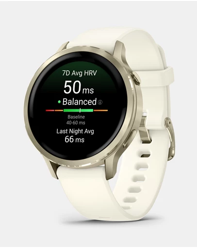 Garmin - Venu 4, 41mm, Lunar Silicone Band
