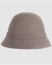 Max Alexander - Grey Felt Fashion Bucket Hat