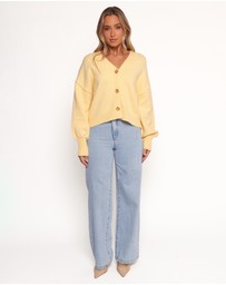 Petal & Pup - Isabel Button Front Cardigan - Yellow