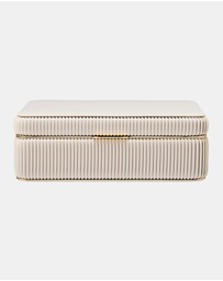 Wolf - Wolf Bella Medium Jewellery Box Bone