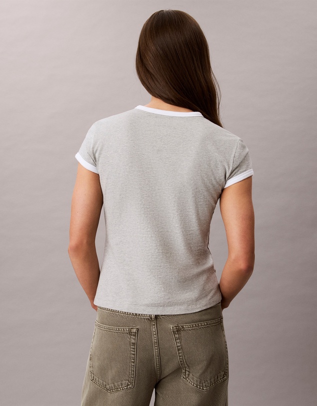Calvin Klein Jeans - Slim Varsity Logo Ringer Tee