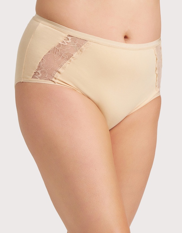 Ava & Audrey  - Ava & Audrey Hannah Cotton & Lace Full Brief