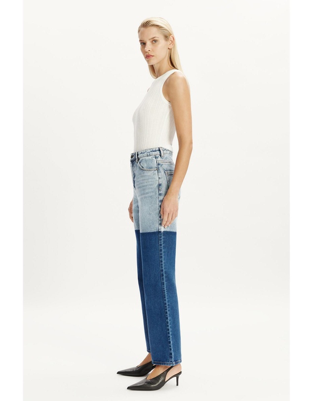 Bardot - Pia Two Toned Flared Jeans