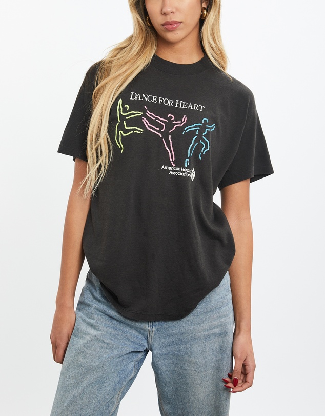 Vintage by The Real Deal - Pre Loved - 80s Dance For Heart Tee