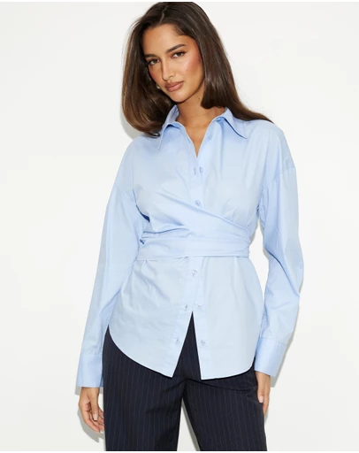 Dazie - Saffron Wrap Shirt