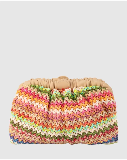 Olga Berg - Amalia Petite Gathered Clutch