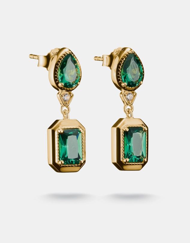 THOMAS SABO - THOMAS SABO Earrings with Green Stones