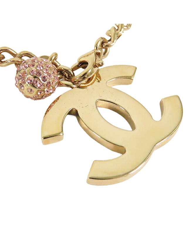 Pre-Loved by Azura Reborn - Pre-Loved Gold Plated CC Rhinestones Charm Bracelet